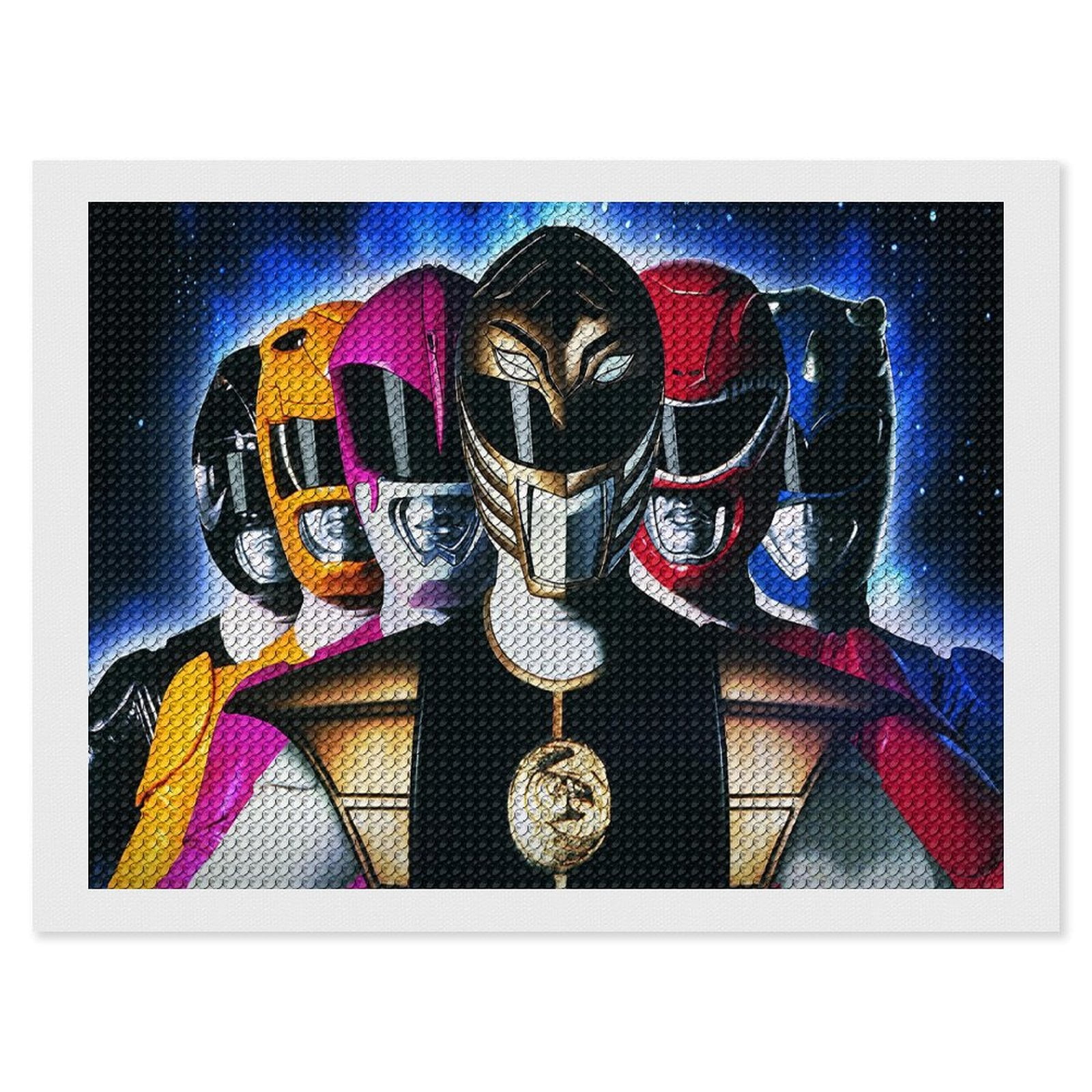 Power Rangers Diamond Art Kits for Adults Beginners Round 5D Paint with ...