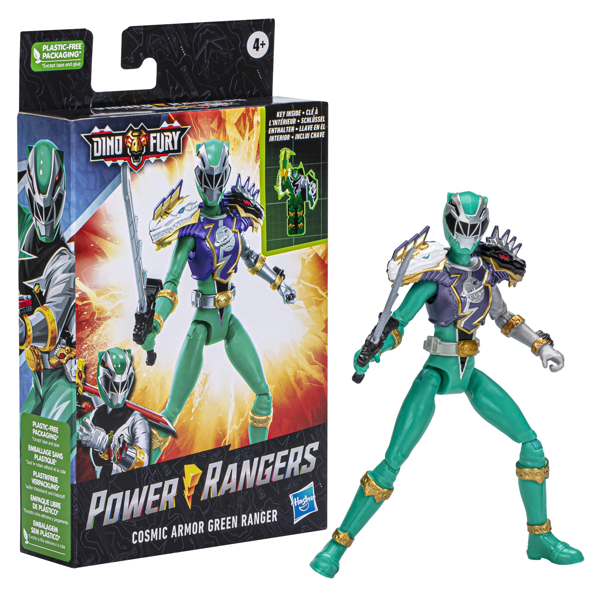 Power Rangers Dino Fury Cosmic Armor Green Ranger, Power Rangers Toys  Action Figures - Walmart.com