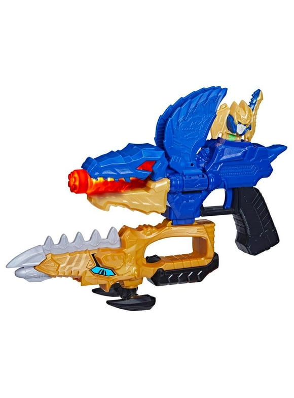 Power Rangers: Dino Fury Gold Fury Blade Blaster Superhero Costume Accessory, Kids 5 and Up