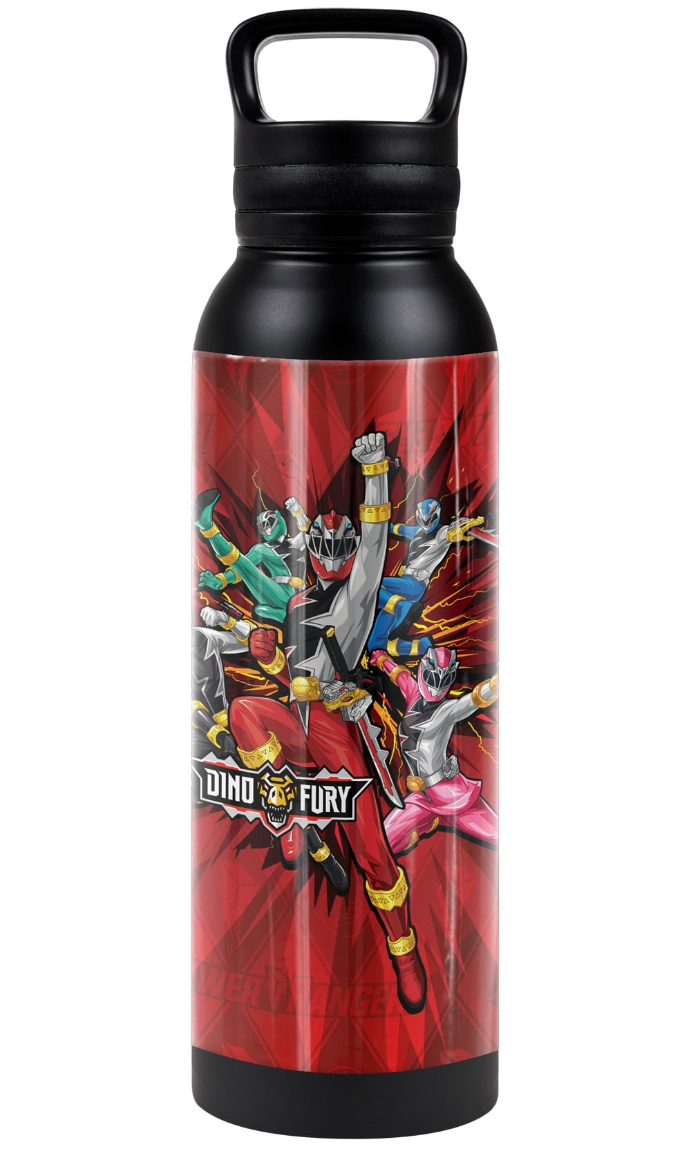 Power Rangers: Dino Fury Official Group Attack 24 oz Insulated Canteen ...