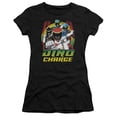 thumbnail image 1 of Power Rangers Dino Lightning Junior Women's T-Shirt Sheer Black, 1 of 2