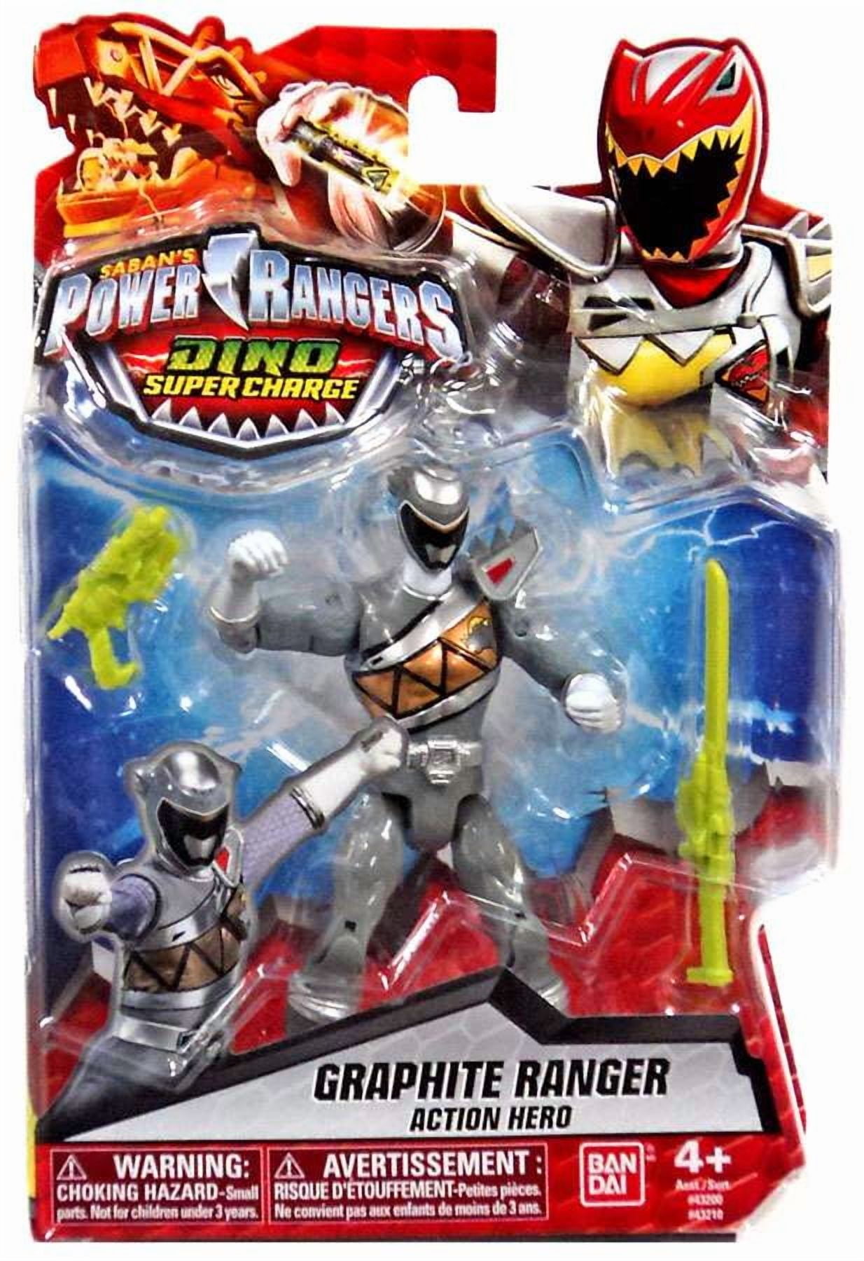 Power Rangers Dino Super Charge Graphite Ranger Action Figure