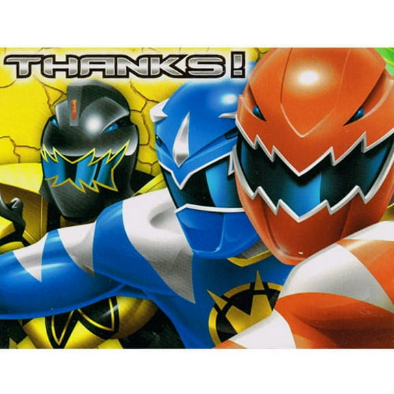 Power Rangers 'DinoThunder' Thank You Notes w/ Envelopes (8ct)
