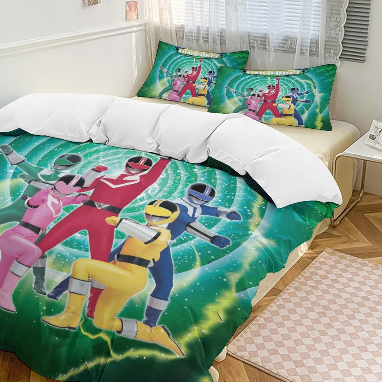 Power Ranger Bedroom Rug Power Rangers Duvet Cover Set 3D Printed Bedding Set Ultra Soft and ...