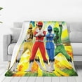 thumbnail image 1 of Power Rangers Fleece Blanket Super Soft Cozy Throw Blanket Fuzzy Comfy Flannel Blanket Warm Plush Blankets And Throws For Couch, Sofa, Bed 60"X50", 1 of 7