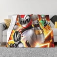 thumbnail image 1 of Power Rangers Fleece Blanket Super Soft Cozy Throw Blanket Fuzzy Comfy Flannel Blanket Warm Plush Blankets And Throws For Couch, Sofa, Bed 60"X50", 1 of 7