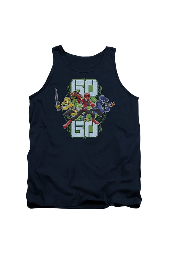 Power Rangers Go Go Adult Tank Top Navy
