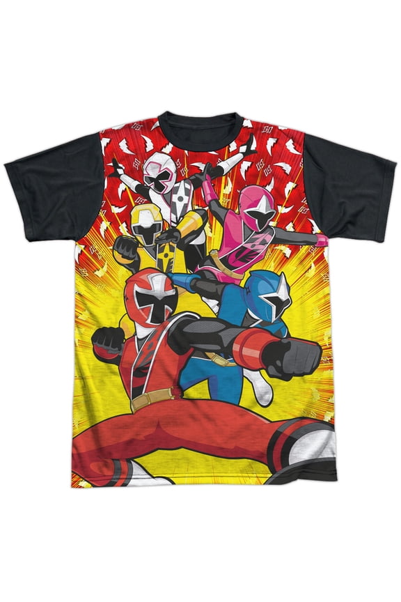 - Go Go Ninja Steel - Short Sleeve Black Back Shirt - XXX-Large