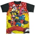 thumbnail image 1 of Power Rangers Go Go Ninja Steel Unisex Adult Halloween Costume Sublimated T Shirt, 1 of 4