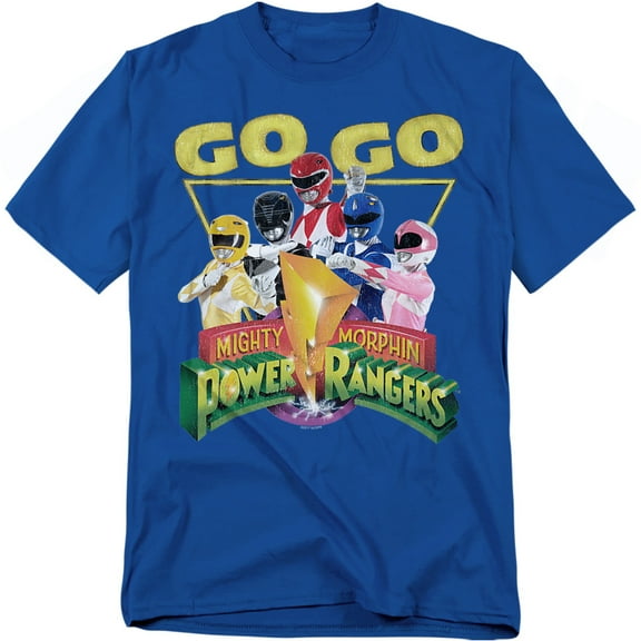 Power Rangers T-Shirt Go Go Unisex Graphic Tee For Men & Women Royal&nbsp;