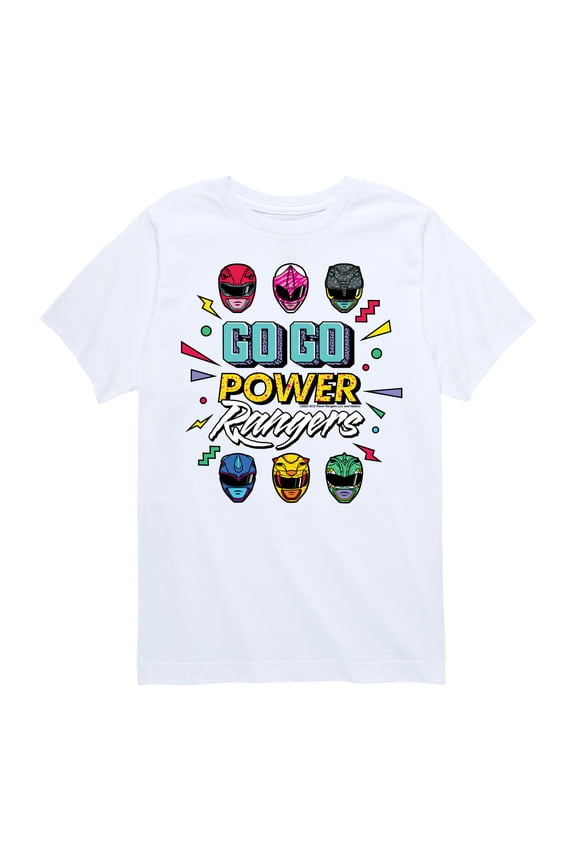 - Go Go Power Rangers - Boy's Short Sleeve Tee