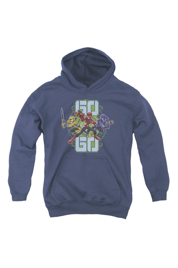 Power Rangers Go Go Youth Pullover Hoodie Sweatshirt Navy