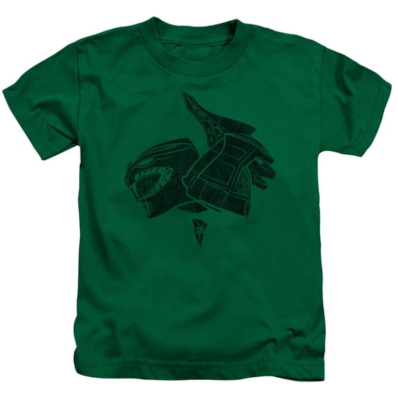 Power Rangers - Green - Juvenile Short Sleeve Shirt - 4
