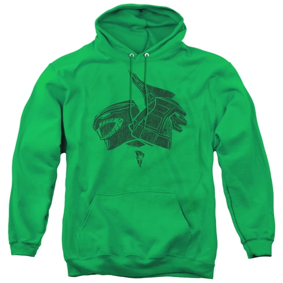 Power Rangers - Green - Pull-Over Hoodie - Small