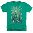 thumbnail image 1 of Power Rangers Children's Cartoon TV Series Green Ranger Adult Heather T-Shirt, 1 of 2