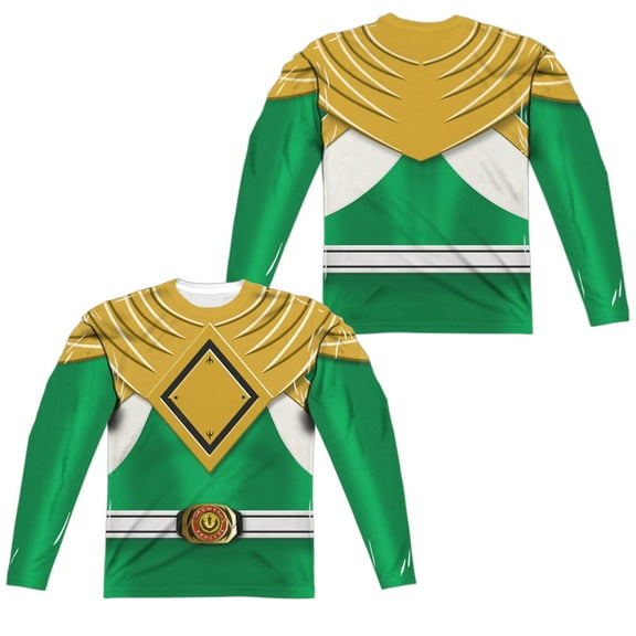 Power Rangers - Green Ranger (Front/Back Print) - Regular Fit Long Sleeve Shirt - XXX-Large