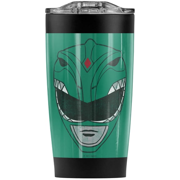Power Rangers/Green Ranger Stainless Steel Tumbler 20 oz Coffee Travel Mug/Cup, Vacuum Insulated & Double Wall with Leakproof Sliding Lid | Great for Hot Drinks and Cold Beverages