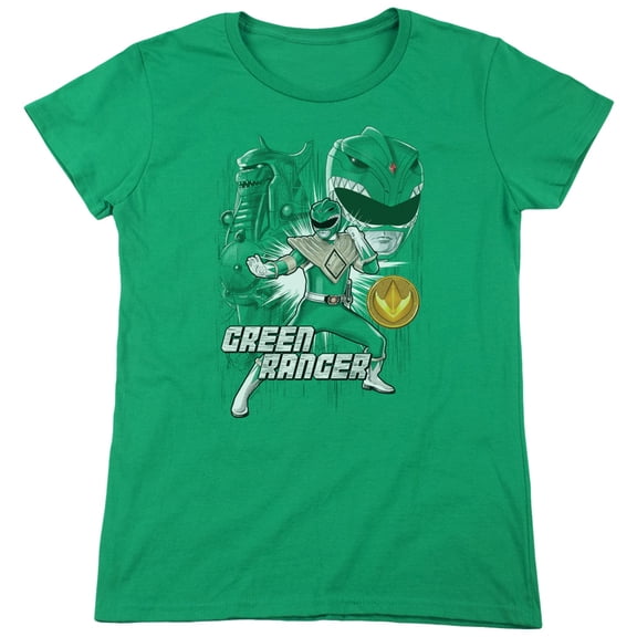 Power Rangers Green Ranger Women's T-Shirt Kelly Green