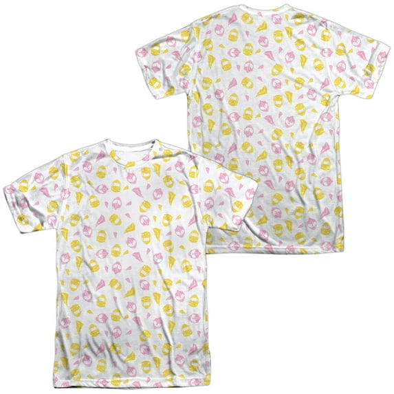 Power Rangers GRL Pwr Unisex Adult Sublimated Costume T Shirt (Front/Back), Large Multicolor