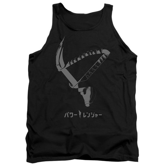 Power Rangers Helmet Adult Tank Top Black