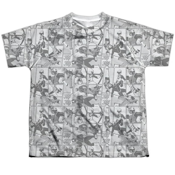 Power Rangers - Helmets - Youth Short Sleeve Shirt - Large