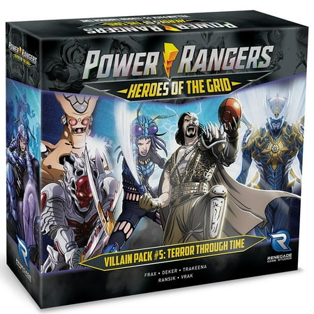 Power Rangers Heroes of the Grid: Villain Pack #5 Terror Through Time Expansion - RPG Boardgame, Renegade Game Studios, Role Playing, Ages 14+, 2-5 Players, 45-60 Minute Play Time