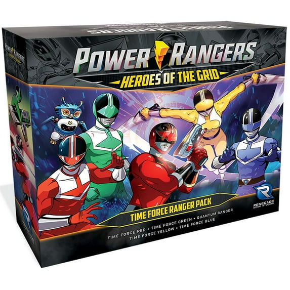 Power Rangers Heroes of the Grid: Time Force Ranger Pack - Expansion to Heroes of the Grid. 2-5 Players, Ages 14+, 45-60 Min Game Play
