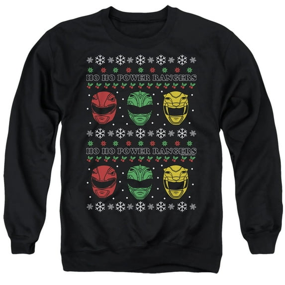 Power Rangers Ho Ho Power Rangers Ugly Christmas Unisex Adult Crewneck Sweatshirt