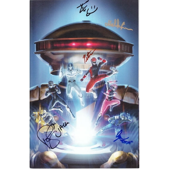 Power Rangers Hyperforce cast autographed 2018 Wondercon variant comic book Peter Sudarso