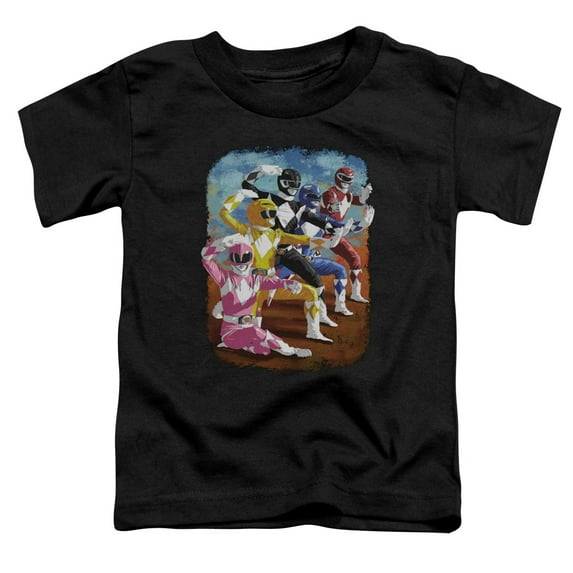 Power Rangers - Impressionist Rangers - Toddler Short Sleeve Shirt - 4T