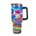 Power Rangers Insulated Tumbler with Lid and Handle 40oz Stainless