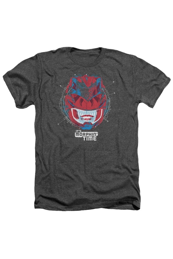 Power Rangers - Its Morphin Time - Heather Short Sleeve Shirt - Small