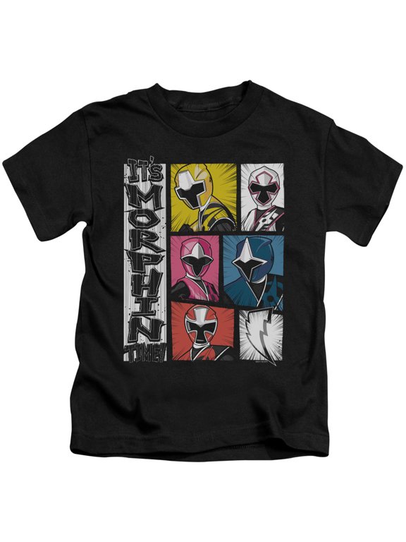 Power Rangers Its Morphin Time Youth 18/1 T-Shirt Black