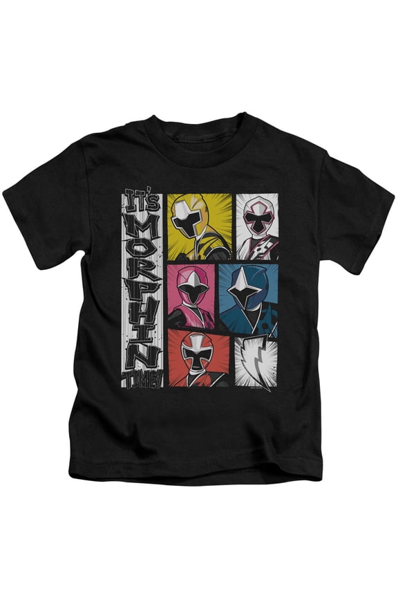 Power Rangers Its Morphin Time Youth 18/1 T-Shirt Black
