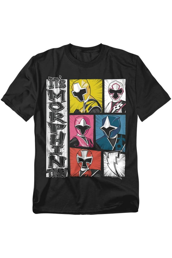 T-Shirt Its Morphin Time Unisex Graphic Tee For Men & Women Black 