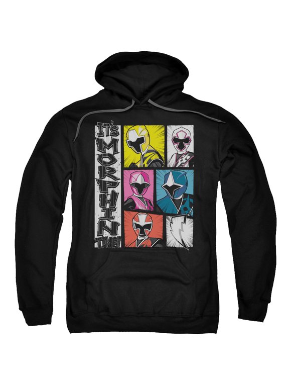 Power Rangers Its Morphin Time Officially Licensed Adult Pullover Hoodie