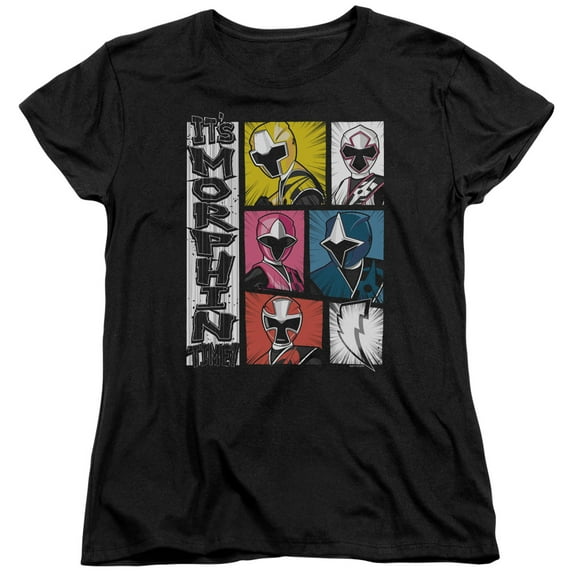 Power Rangers - Its Morphin Time - Women's Short Sleeve Shirt - Medium