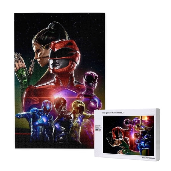 Power Rangers Jigsaw Puzzle 1000 Pieces Wooden Puzzle Home Decor Birthday Party Gift