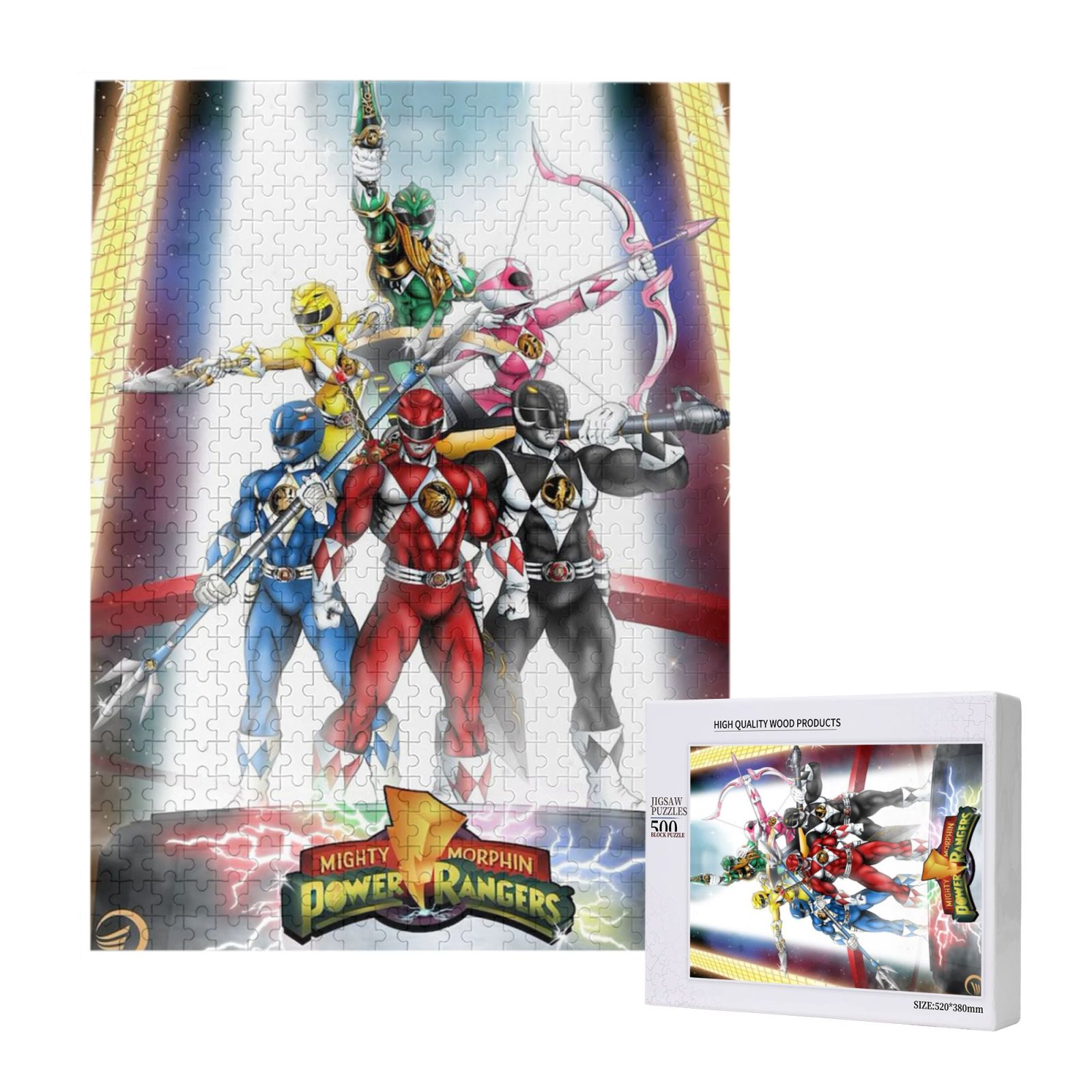 Power Ranger 25 Puzzle Power Rangers Jigsaw Puzzle 500 Pieces Wooden Puzzle Home Decor ...