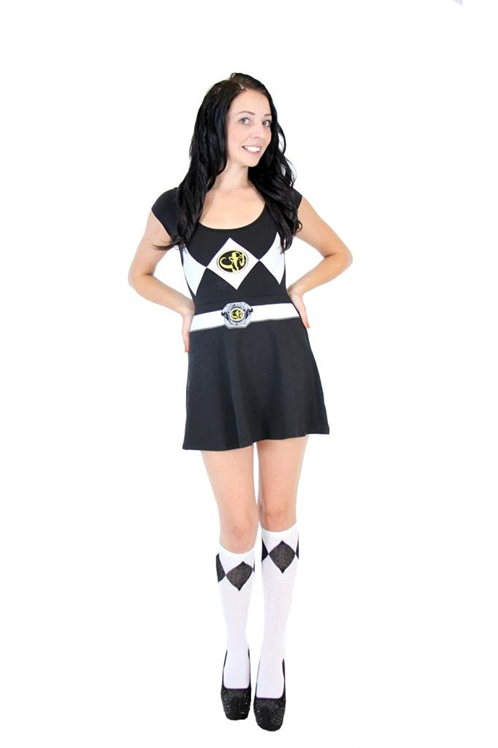 Power Rangers Juniors Ranger Costume Skater Dress - Walmart.com