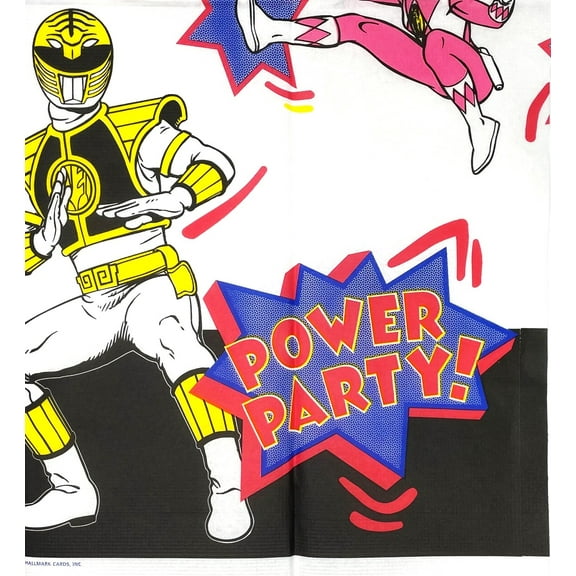 Power Rangers Kids Party Disposable Party Table Cover - 54" X 89.5"