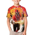 thumbnail image 1 of Power Rangers Kids Short Sleeve Tee Shirt Novelty Crewneck T-Shirts Unisex Summer Blouse Tops for Boys Girls 110CM, 1 of 8