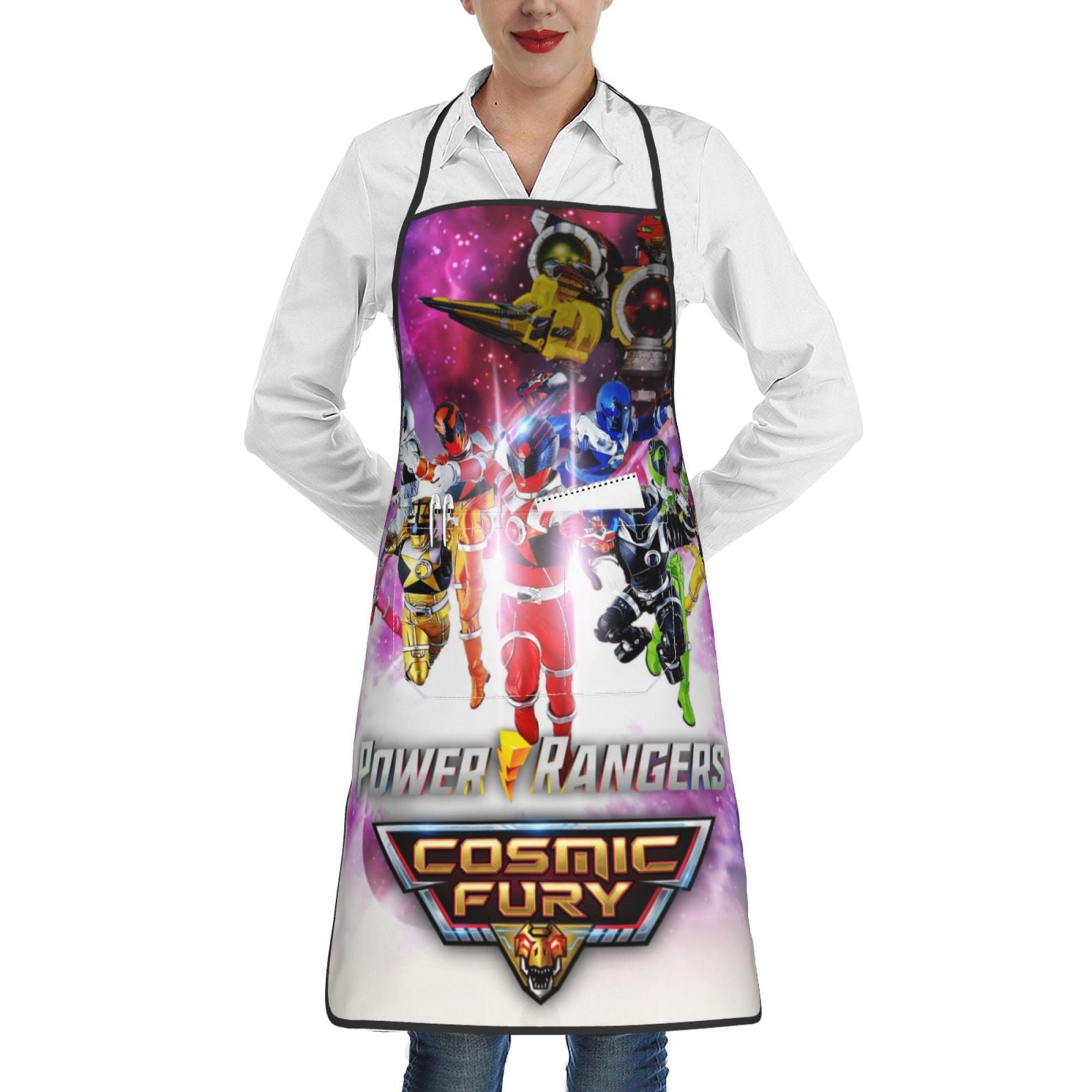 Power Rangers Kitchen Cooking Aprons Adjustable Waterproof Apron Bib ...