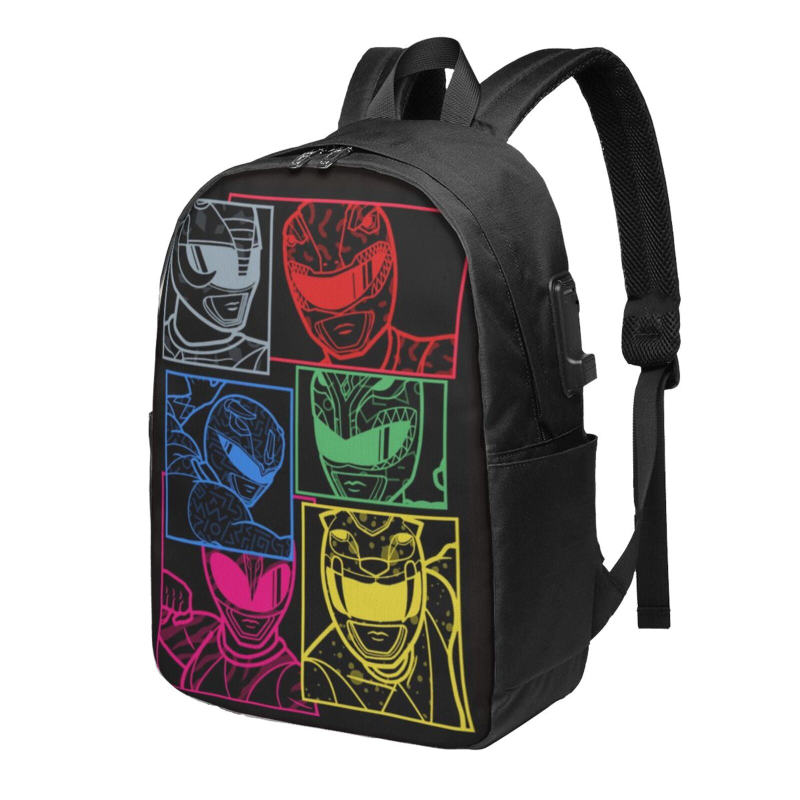 Power Rangers Laptop Backpack With Usb Charging Port 17 Inch Daypack ...