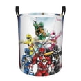 thumbnail image 1 of Power Rangers Laundry Basket Circular Laundry Hamper Dirty Clothes Storage Bucket Toy Organizer With Handles For Bedroom Bathroom College Dorm Medium, 1 of 8