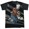 thumbnail image 1 of Power Rangers Lets Bolt Unisex Adult Halloween Costume Sublimated T Shirt, 1 of 4