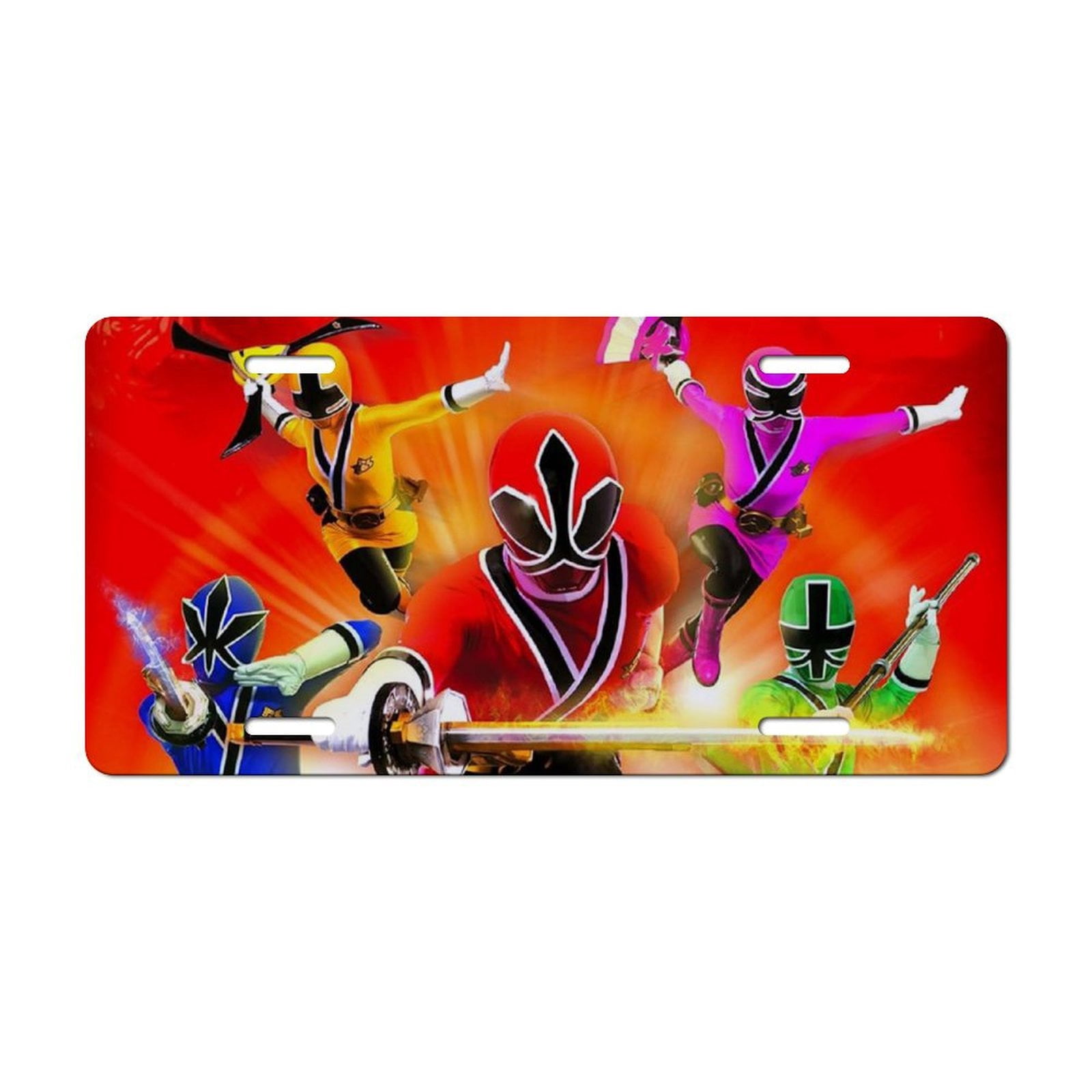 Power Rangers License Plate Cover Aluminum For Various Car Truck Models ...