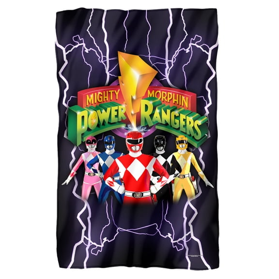 Power Rangers Lighting Rangers Fleece Blanket 36' x 58'