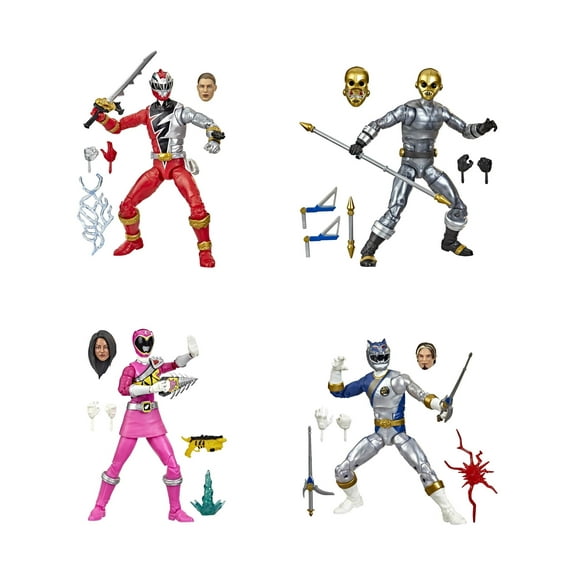 Power Rangers: Lightning Collection Power Pop 4-Pack Kids Toy Action Figures for Boys and Girls Ages 4 5 6 7 8 and Up