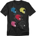 thumbnail image 1 of Power Rangers T-Shirt Line Helmets Unisex Graphic Tee For Men & Women, 1 of 7